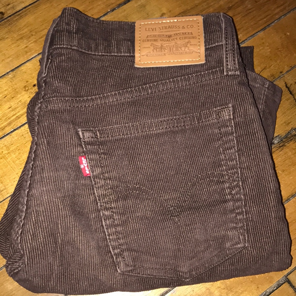 Levi's Women's Straight Leg‎ Corduroy Jeans in Brown